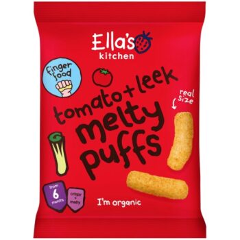Ella's Kitchen Organic Tomato & Leek Melty Puffs (20g)
