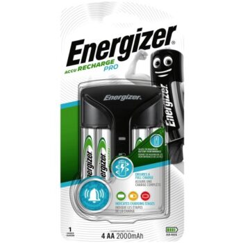 Energizer Accu Recharge Pro Charger for NiMH AA & AAA 4 Hour + 4AA Pro
