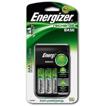 Energizer Base Charger with 4 AA rechargeable Batteries included