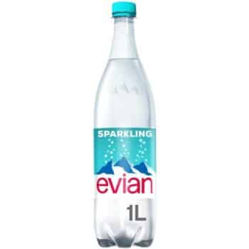 Evian Sparkling Natural Mineral Water (1 Litre)