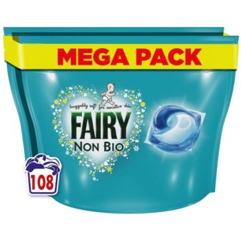 Fairy Non Bio Pods Washing Liquid Capsules For Sensitive Skin 2x54