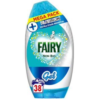 Fairy Platinum Non Bio Washing Liquid Gel 38 Washes Original (1254ml)