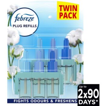 Febreze 3Volution Air Freshener Plug in Refills Twin Pack Cotton Fresh (2 x 20ml)