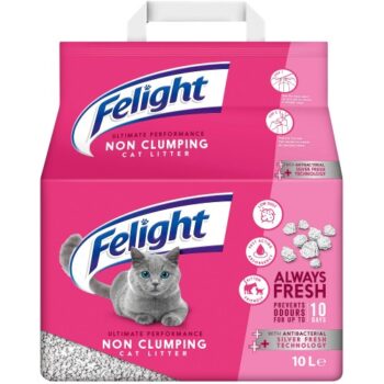 Felight Ultimate Performance Cat Litter with Antibacterial Silver Fresh+ Technology (10 Litre)