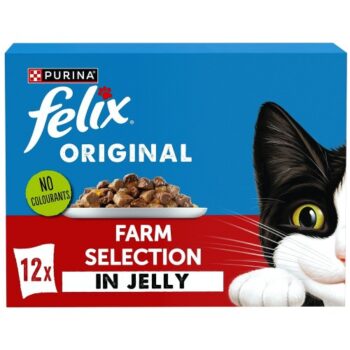 Felix Original Farm Selection in Jelly Wet Cat Food (12 x 85g)