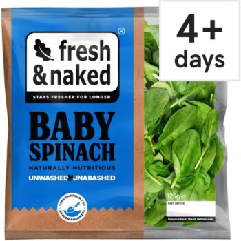 Fresh & Naked Spinach (125g)
