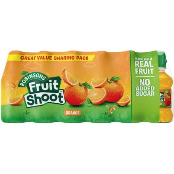 Fruit Shoot Orange Juice Drink Robinsons 24x200 Kids Juice Drinks (24 x 200ml)
