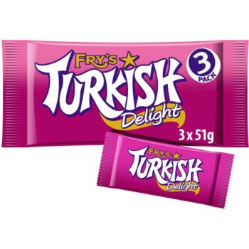 Fry's Turkish Delight Chocolate Bars Multipack (3 x 51g)