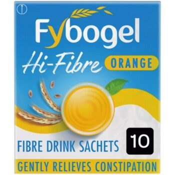 Fybogel Hi-Fibre Orange Flavour Constipation Relief Sachets (10)