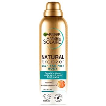 Garnier Ambre Solaire Natural Bronzer Quick Drying Medium Self Tan Body Mist (150ml)