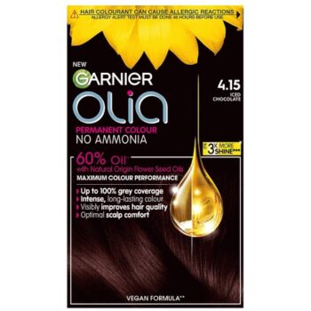 Garnier Olia 4.15 Iced Chocolate Brown No Ammonia Permanent Hair Dye