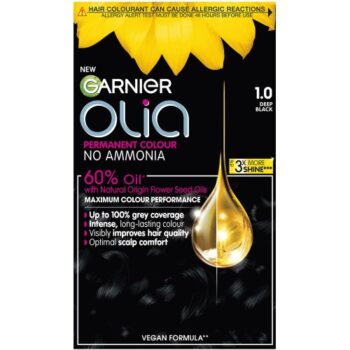Garnier Olia No Ammonia Permanent Hair Dye Deep Black 1.0