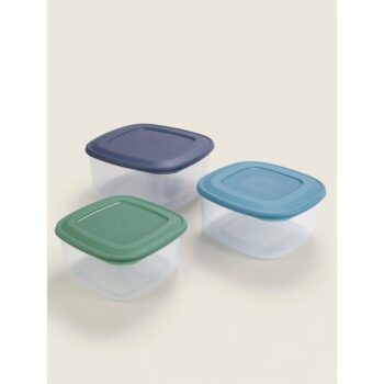George Home 3 Piece Square Food Storage Set