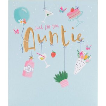 George Home Auntie Birthday Card