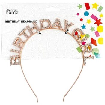 George Home Birthday Girl Headband