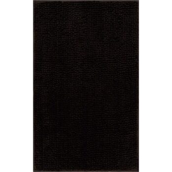 George Home Black Chenille Bath Mat