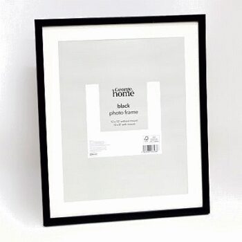 George Home Black Plastic Frame