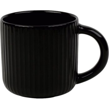 George Home Black Ribbed Mug