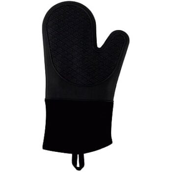 George Home Black Silicone Oven Glove