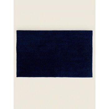George Home Blue Chenille Bath Mat