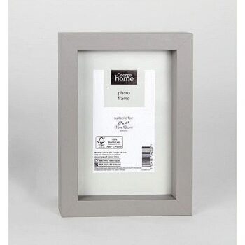 George Home Grey Boxed Frame 6x4Inch