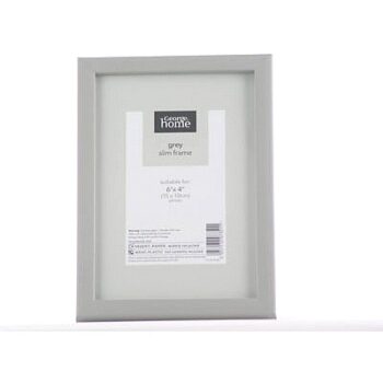 George Home Grey Plastic Frame 6x4Inch