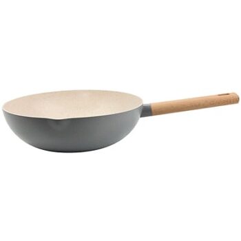 George Home Grey Simplicity Wok (28cm)