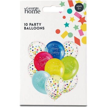 George Home Happy Birthday Confetti Balloons