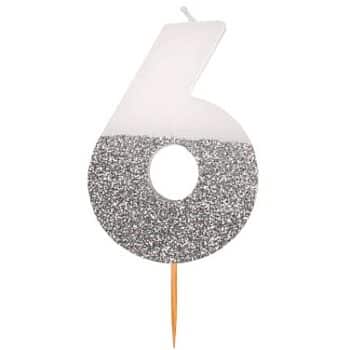 George Home Large Number Candle 6