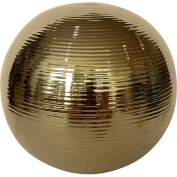 George Home Large Ribbed Gold Ball 18.5x18.5x17cm