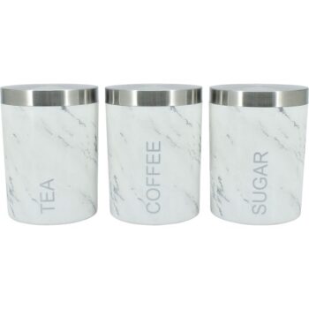 George Home Marble Plastic Canisters