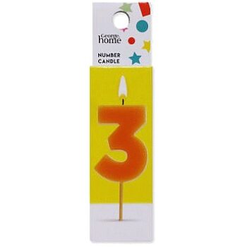 George Home Number Candle 3