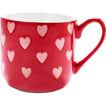 George Home Red Hearts Single Mug