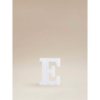 George Home White Alphabet Light E
