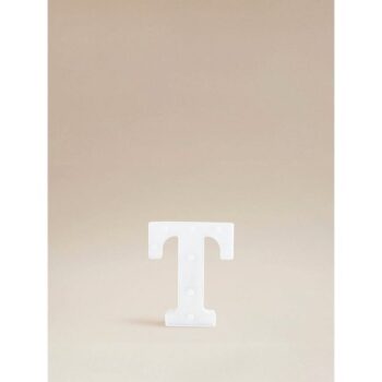 George Home White Alphabet Light T