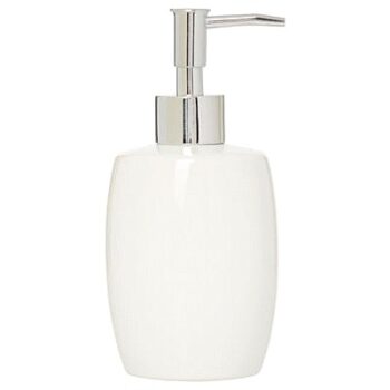 George Home White Ceramic Soap Dispenser