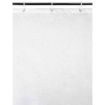 George Home White Glitter Shower Curtain
