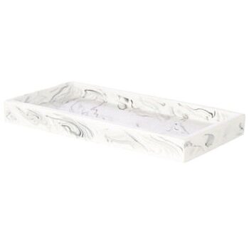 George Home White Marble Effect Tray