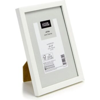 George Home White Slim Photo Frame
