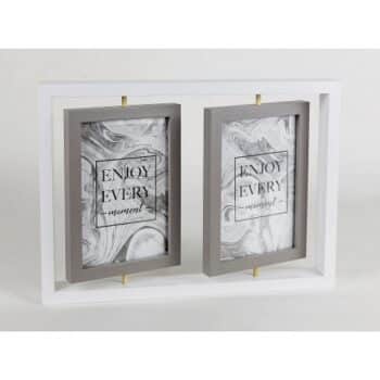 George Home White Spinning 4 Aperture Photo Frame 4x6Inch