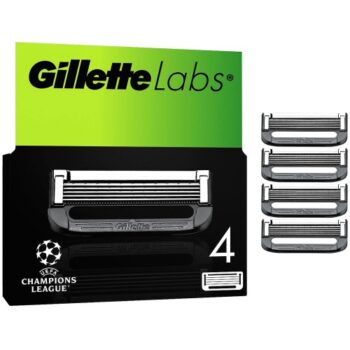 Gillette Labs Exfoliating Bar & Heated Razor Blades Refill Pack (4)