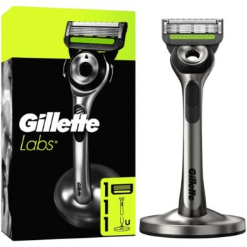 Gillette Labs Exfoliating Razor with Magnetic Stand & Cartridge Silver