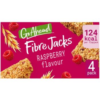 Go Ahead FibreJacks Raspberry Multipack Snack Bars (4 x 29.7g, 118.9g)