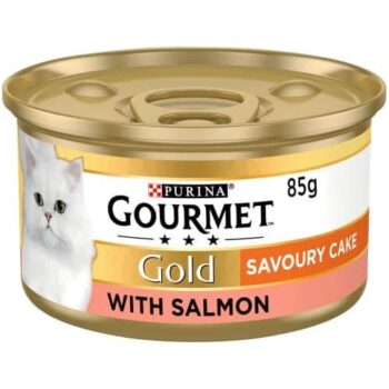Gourmet Gold Tinned Cat Food Savoury Cake Salmon (85g)