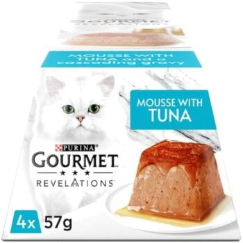 Gourmet Revelations Tuna Mousse Cat Food with Cascading Gravy (4 x 57g)