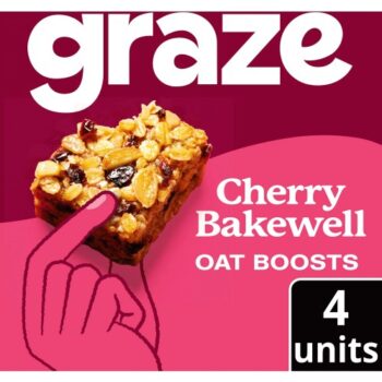 Graze Fibre Oat Boosts Cherry Bakewell (4 x 30g)