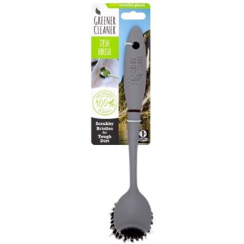 Greener Cleaner 100% Recycled Plastic Dish Brush Slate Grey