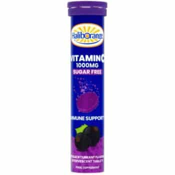 Haliborange Blackcurrant Effervescent Vitamin C Tablets 12yrs+ (20 x 1000mg)