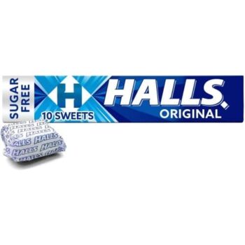 Halls Original Sugar Free Throat Lozenges Mentholyptus Menthol (32g)