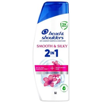 Head & Shoulders Smooth & Silky 2in1 Anti Dandruff Shampoo (350ml)